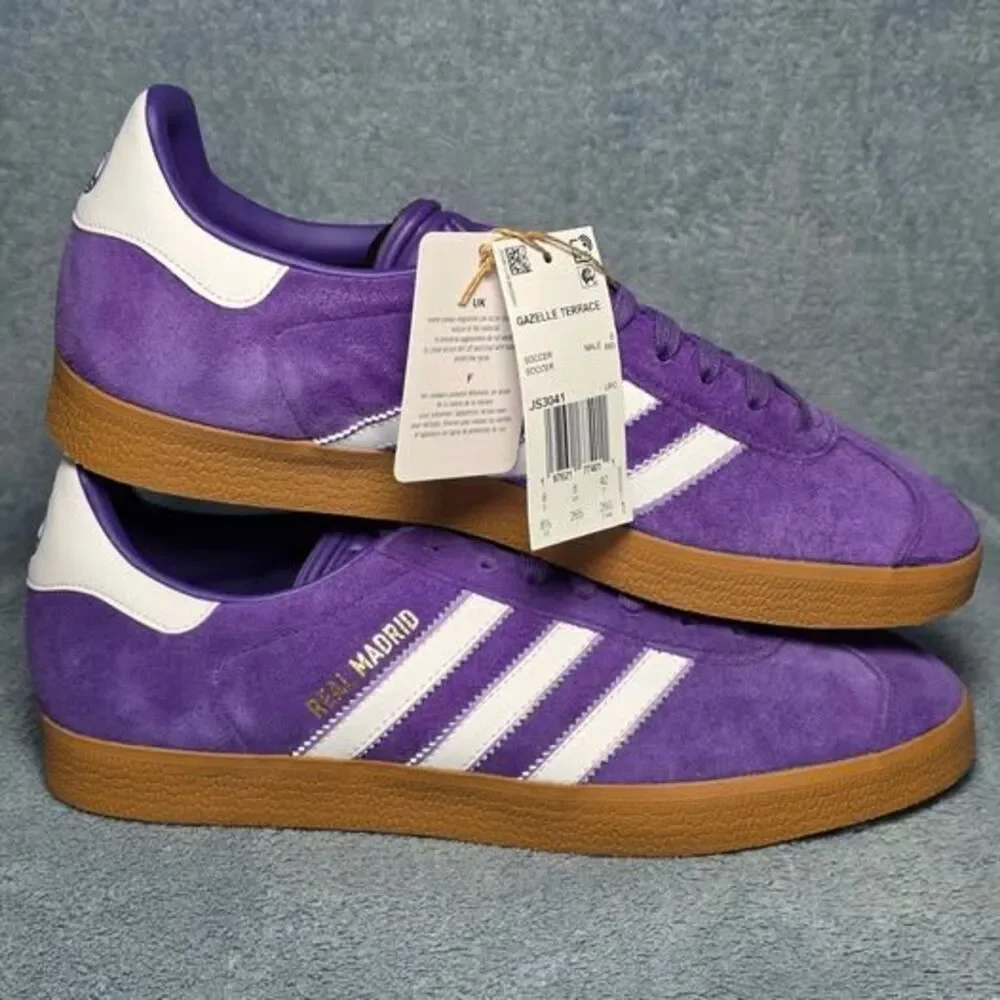 Adidas Gazelle Terrace Real Madrid Purple Shoes Men's 8.5 or Women's 9.5